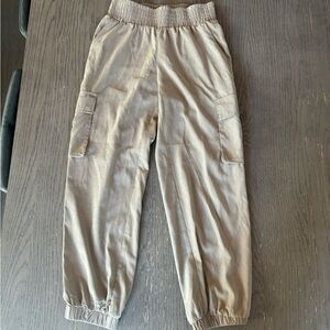 Tan Cargo Joggers in size small (runs small).